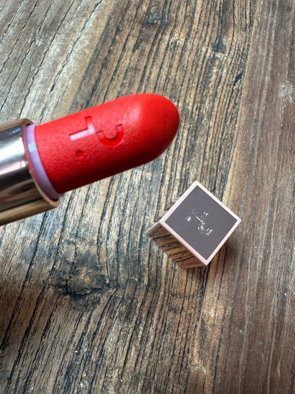 Patrick Ta Bold Red Matte Lipstick - Shade 15 Embossed